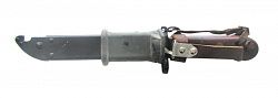 ММГ штык-нож АК ШНС-001-01 (для АКМ), коричн. рукоятка с резиновой накладкой на ножнах, без пропила